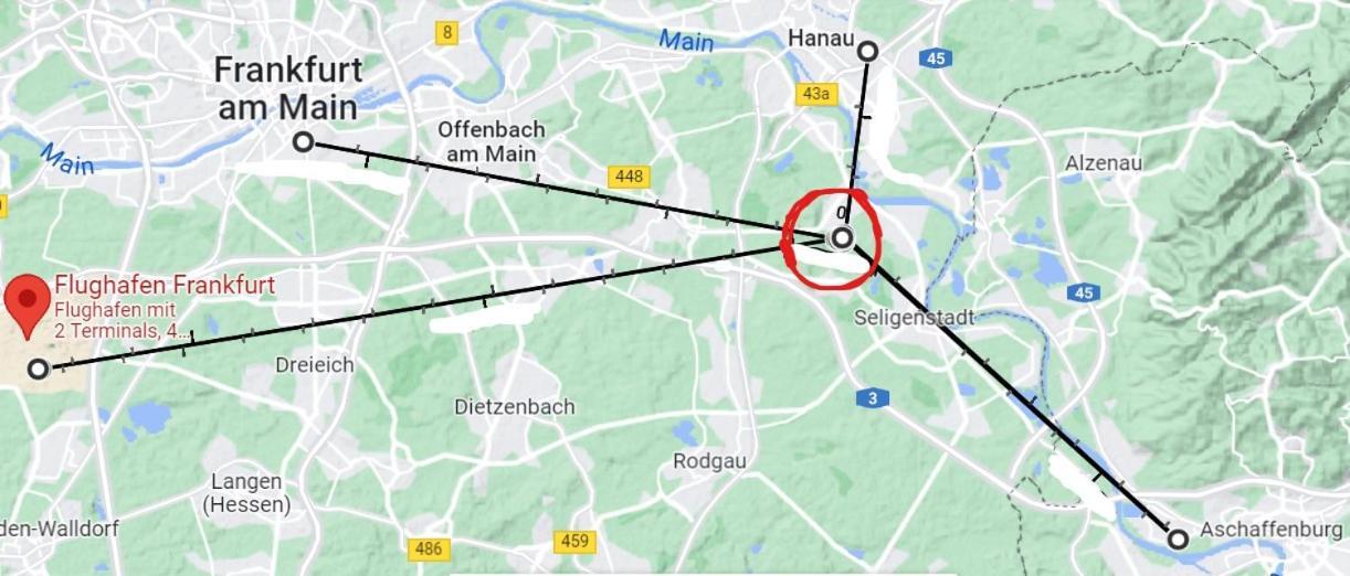 River View Near Frankfurt -- 3 Zimmer -- 4 Betten Und 1 Groesse Schlafcouch Hainburg 外观 照片